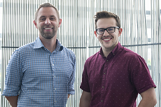 Researchers standing together