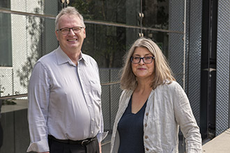 Photo of Professor Brian Smith and Dr Jacqui Gulbis