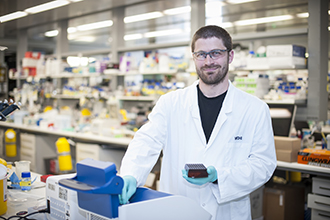 Marco Herold in laboratory