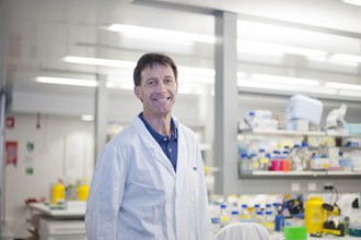 Associate Professor Matthias Ernst standing in a laboratory