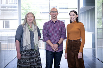 Dr Melissa Call, Associate Professor Matt Call, and Dr Jessica Bridgford