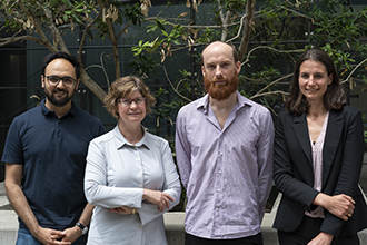 Dr Shalin Naik, Professor Jane Visvader, Dr Tom Weber, Dr Delphine Merino