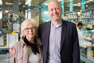 Pamela Galli and Professor Doug Hilton