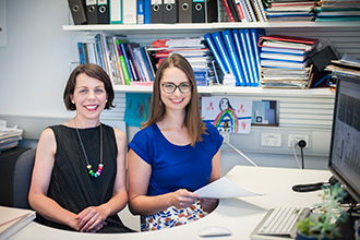 Associate Professor Kate Sutherland (L) and Dr Sarah Best (R)