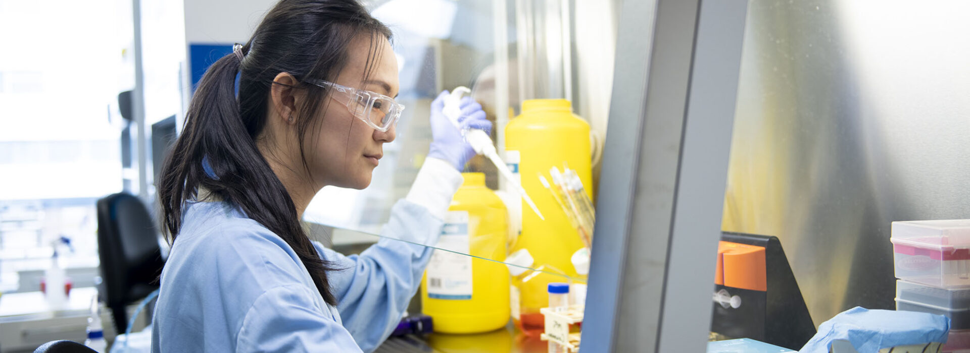 Cindy Evelyn, research assistant in the Imaging Lab.