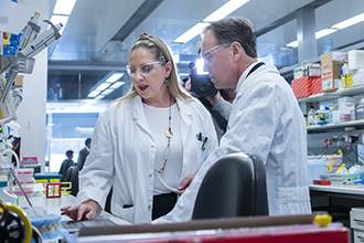 Dr Misty Jenkins with Health Minister Greg Hunt