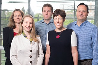 Melbourne Genomics Health Alliance team standing in group