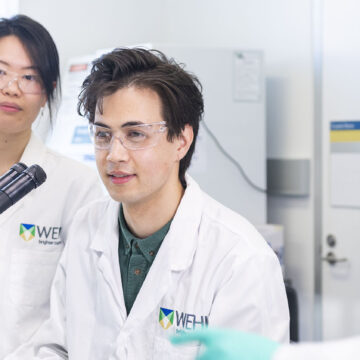 Researchers at WEHI on student open day