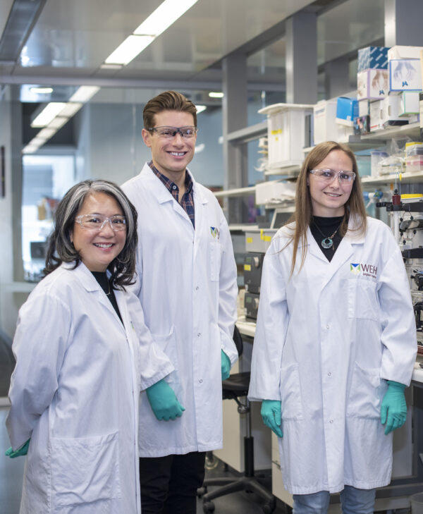 Associate Professor Wai-Hong Tham with her lab members