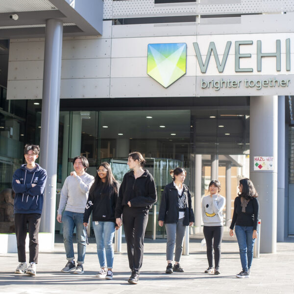 WEHI students at our Parkville campus on Student Open Day