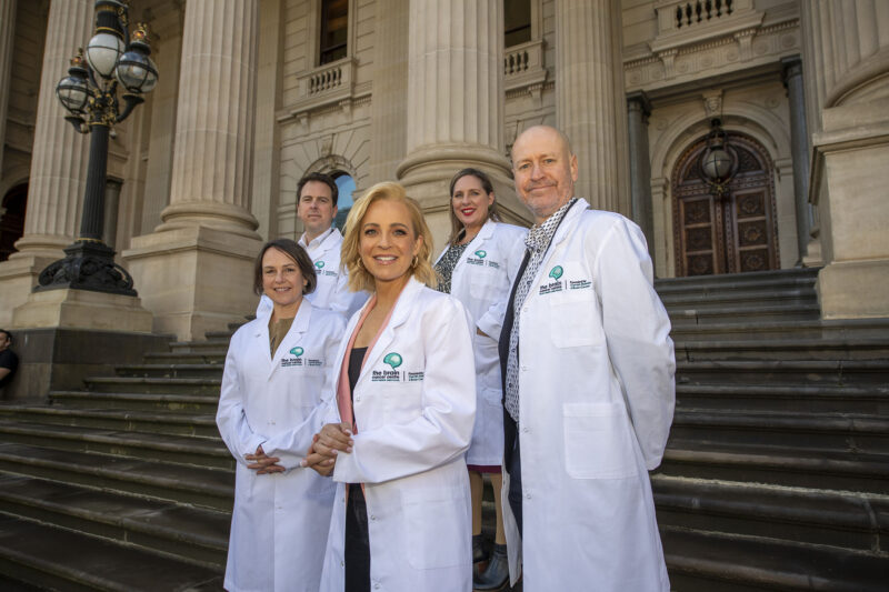 Brain Cancer Centre team on Parliament steps