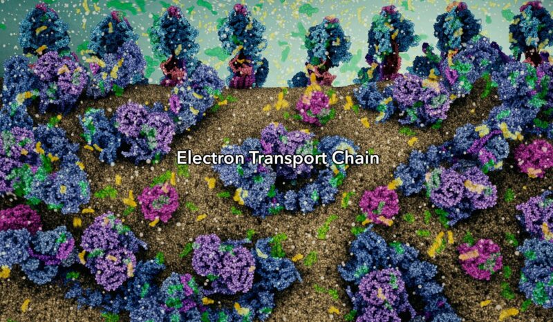 Enzymes catalysing the chemical reaction caused by respiration