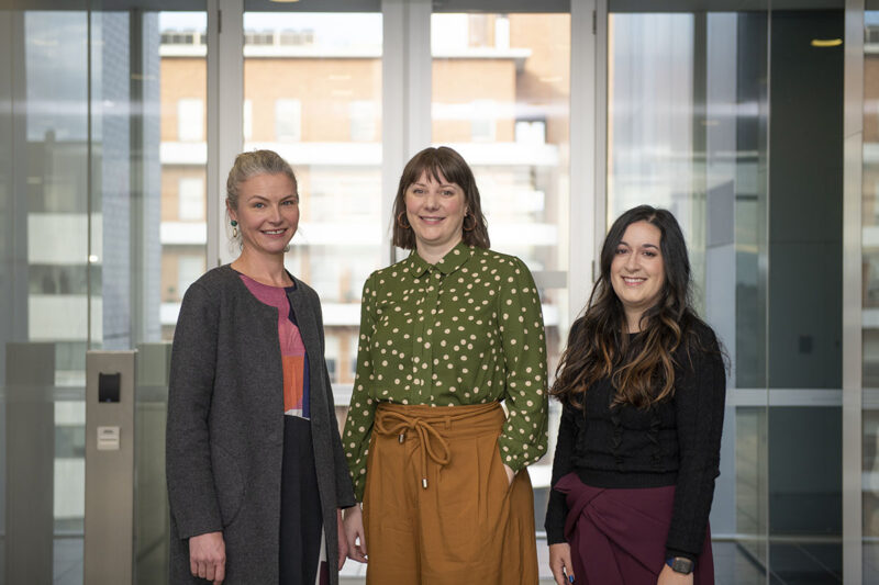 Dr Charlotte Slade, Dr Vanessa Bryant and Dr Lauren Howson have been supported by the Harold and Pam Holmes grant