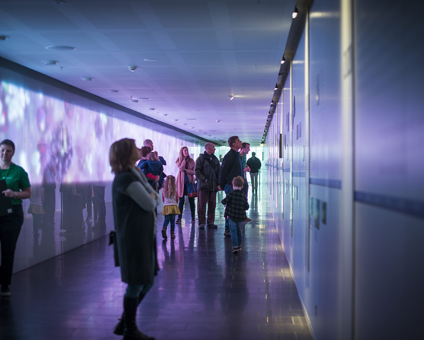 Visitors in the WEHI galleria