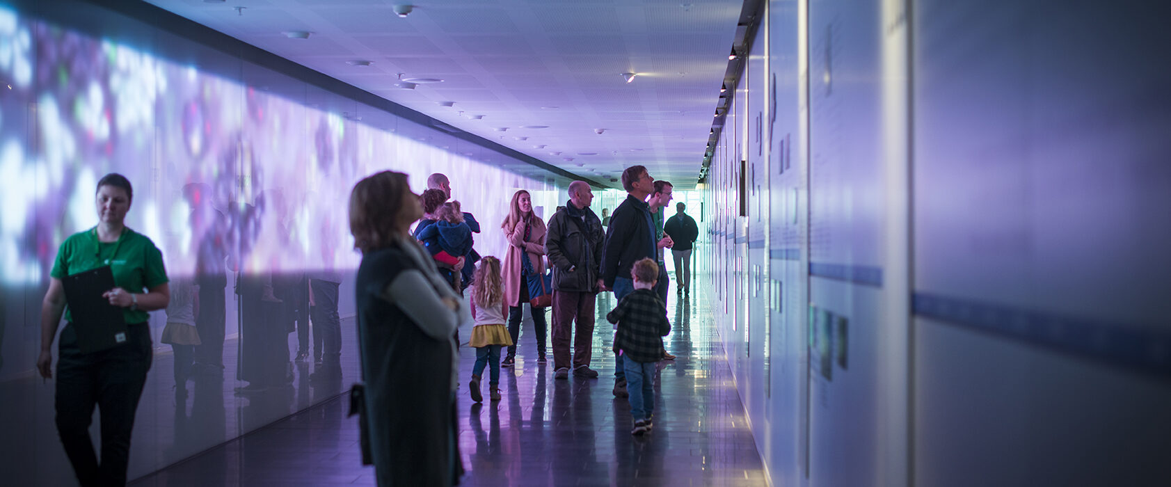 Visitors in the WEHI galleria