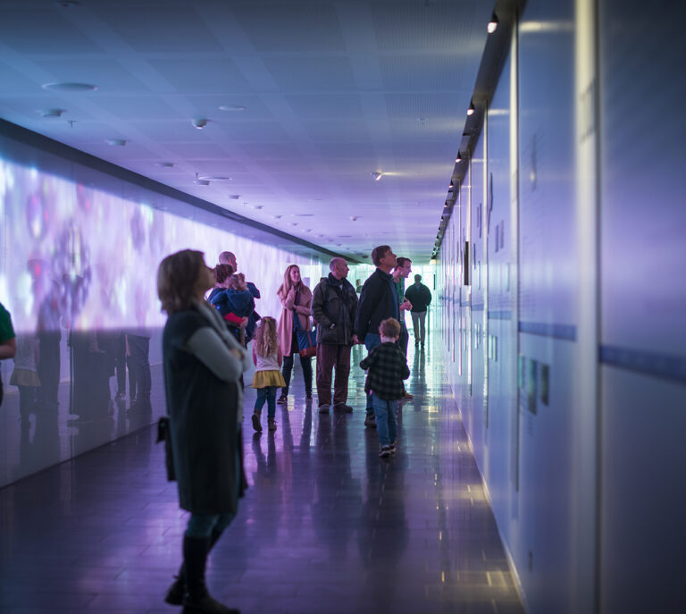 Visitors in the WEHI galleria