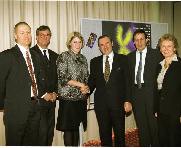Group photo including Amy Herlihy and Dr Doug Hilton.