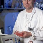 Professor Andreas Strasser working in the lab