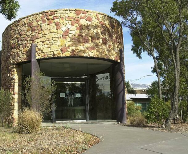 Front entrance of the institute’s Biotechnology Centre, Bundoora campus.