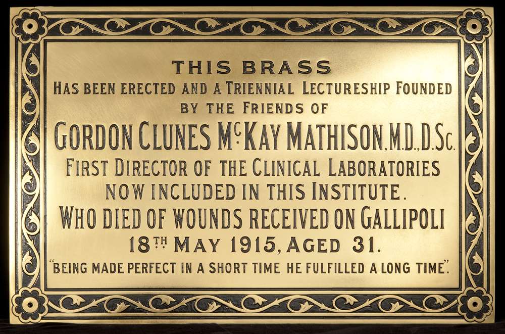 1915 - Our director-designate is mortally wounded at Gallipoli. | WEHI
