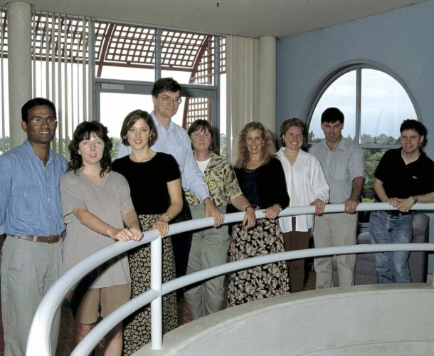 Andrew Boyd with his lab group.