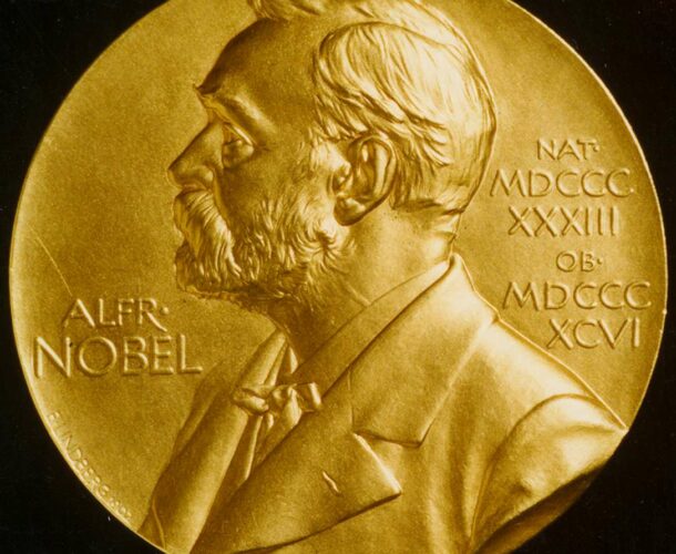 The Nobel Prize medal awarded to Sir Frank Macfarlane Burnet and Sir Peter Medawar