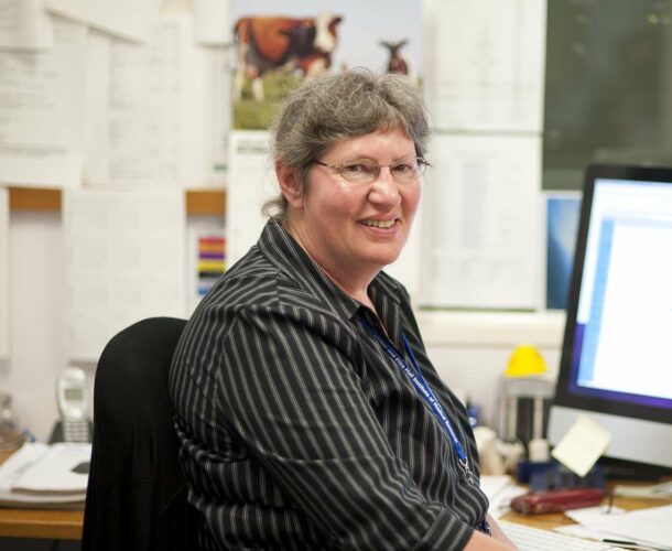 Gill Carter in her office