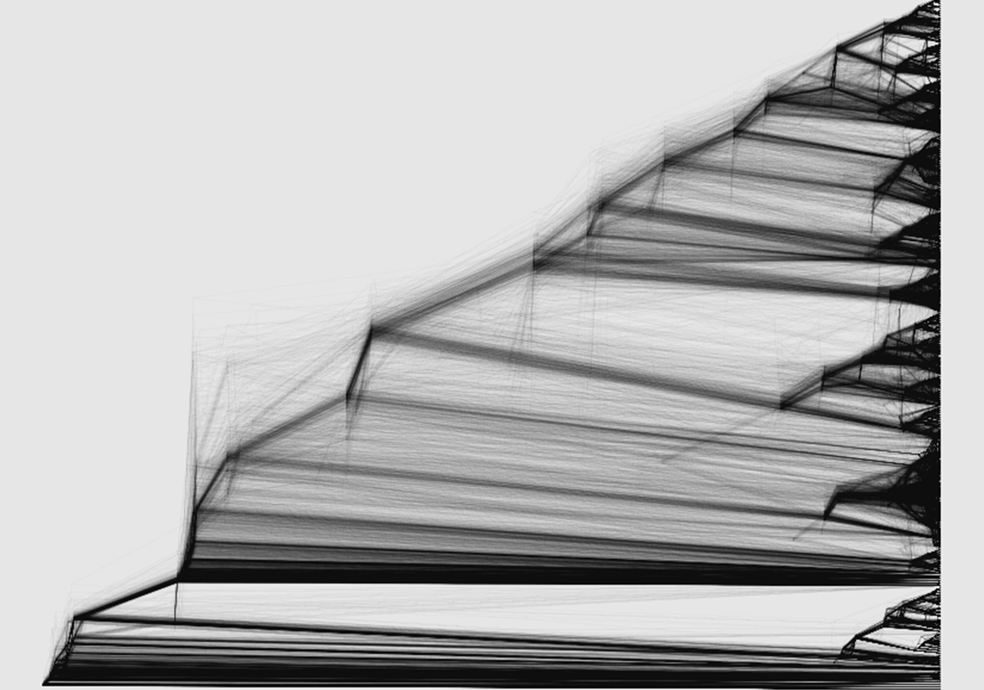 Black and white image of enzymes visualised by computer analysis