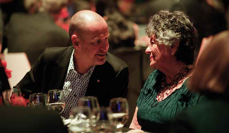 L-R Professor Doug Hilton AO and Eve Mahllab