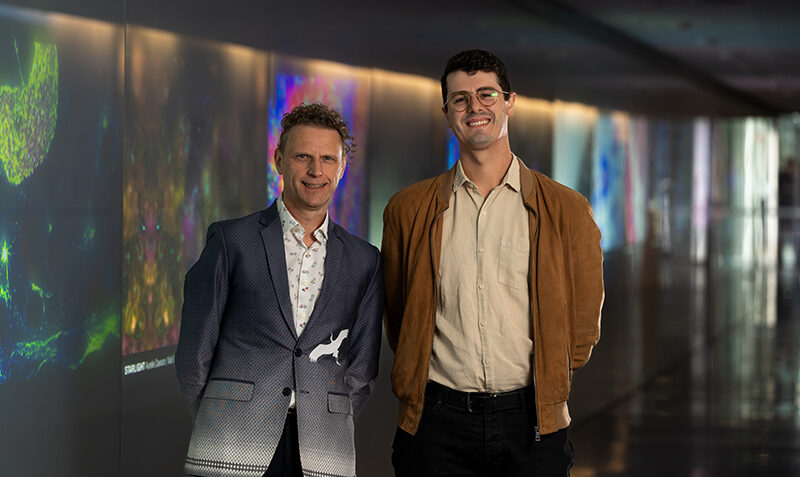 Professor Marc Pellegrini and Dr Philip Arandjelovic photographed at WEHI
