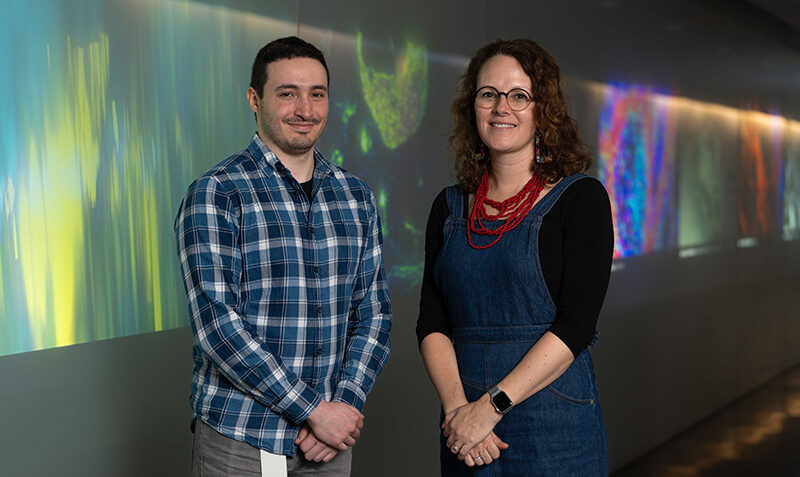 L-R: Andres Tapia del Fierro and Professor Marnie Blewitt (Credit: WEHI)