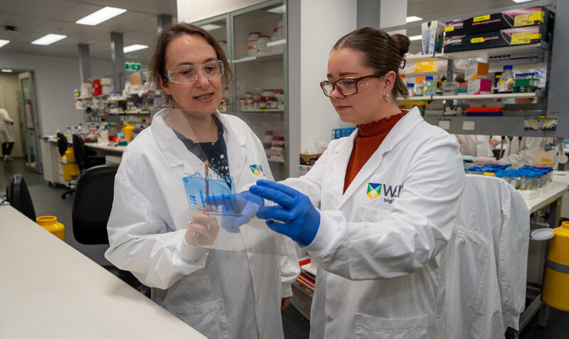 L-R: Project leader Dr Joanne Hildebrand and first author Dr Sarah Garnish. Credit: WEHI