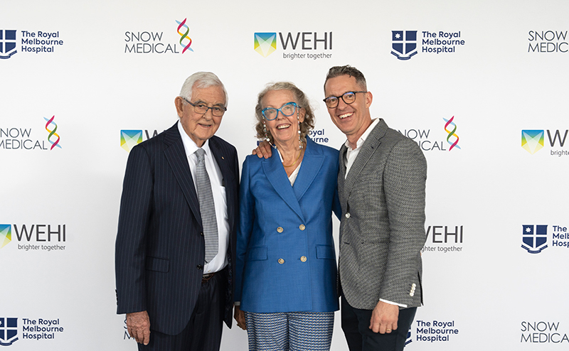 L-R:Terry Snow AM, Ginette Snow and Tom Snow.