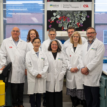 CSL and WEHI staff at the official opening of the Centre for Biologic Therapies in May 2023