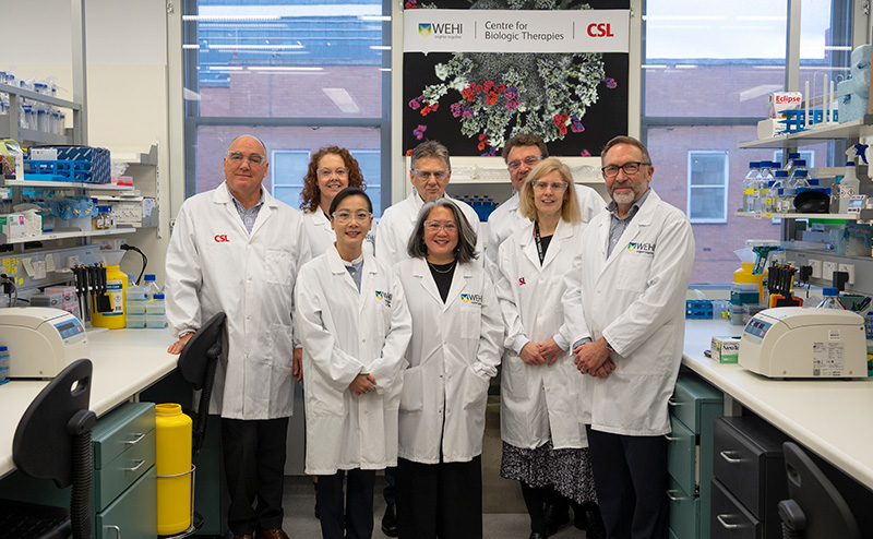 CSL and WEHI staff at the official opening of the Centre for Biologic Therapies in May 2023