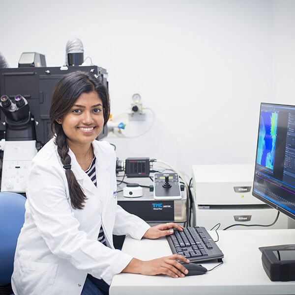 Iromi Wanigasuriya in the Imaging facility