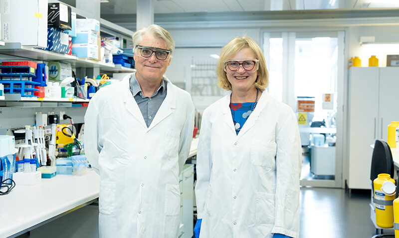 Phil Hodgkin and Jo Douglass