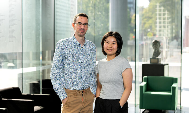 L – R: Dr Cyril Seillet, senior author on the paper, and Dr Le Xiong, first author.