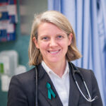 Professor Clare Scott photographed in a clinical setting
