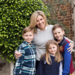 Deborah photographed with her three children