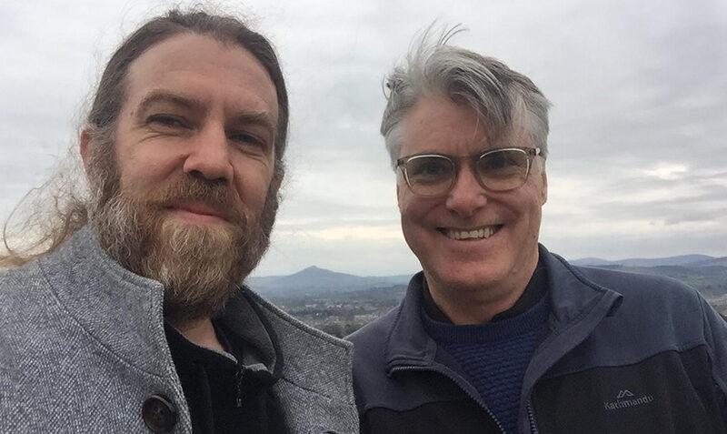 Professor Ken Duffy and Professor Phil Hodgkin photographed outdoors