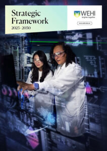 Front cover of the WEHI Strategic Framework 2025-2030